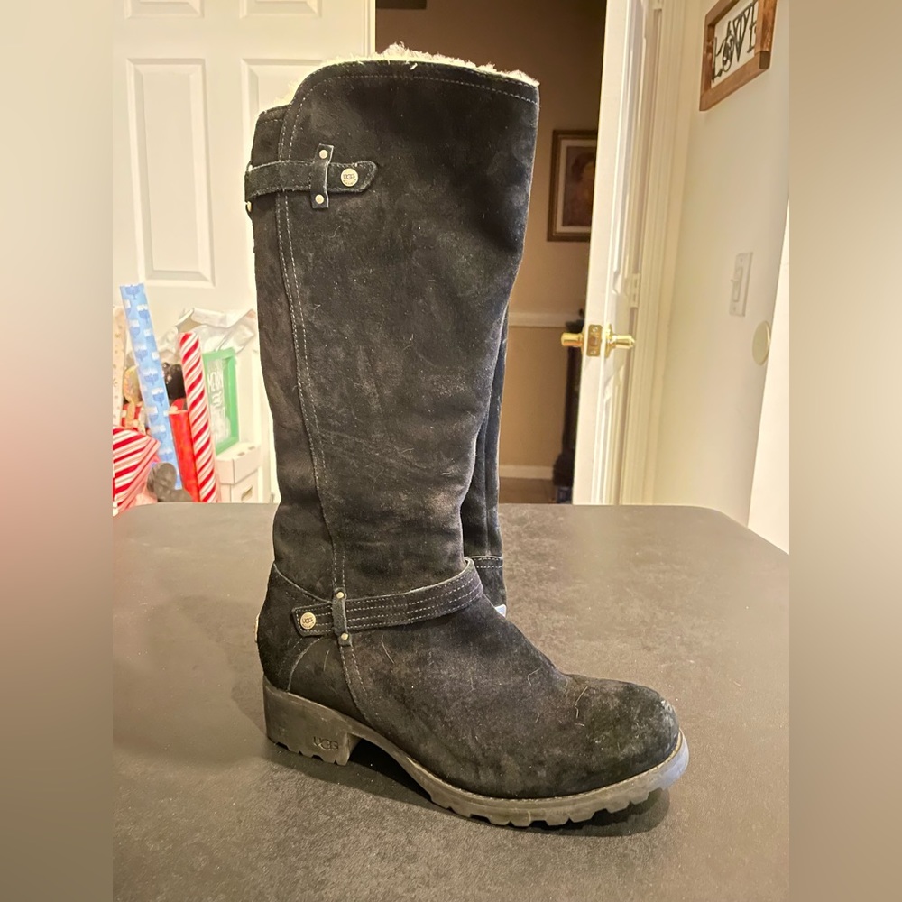 Ugg Black Jillian Boots, Size 9